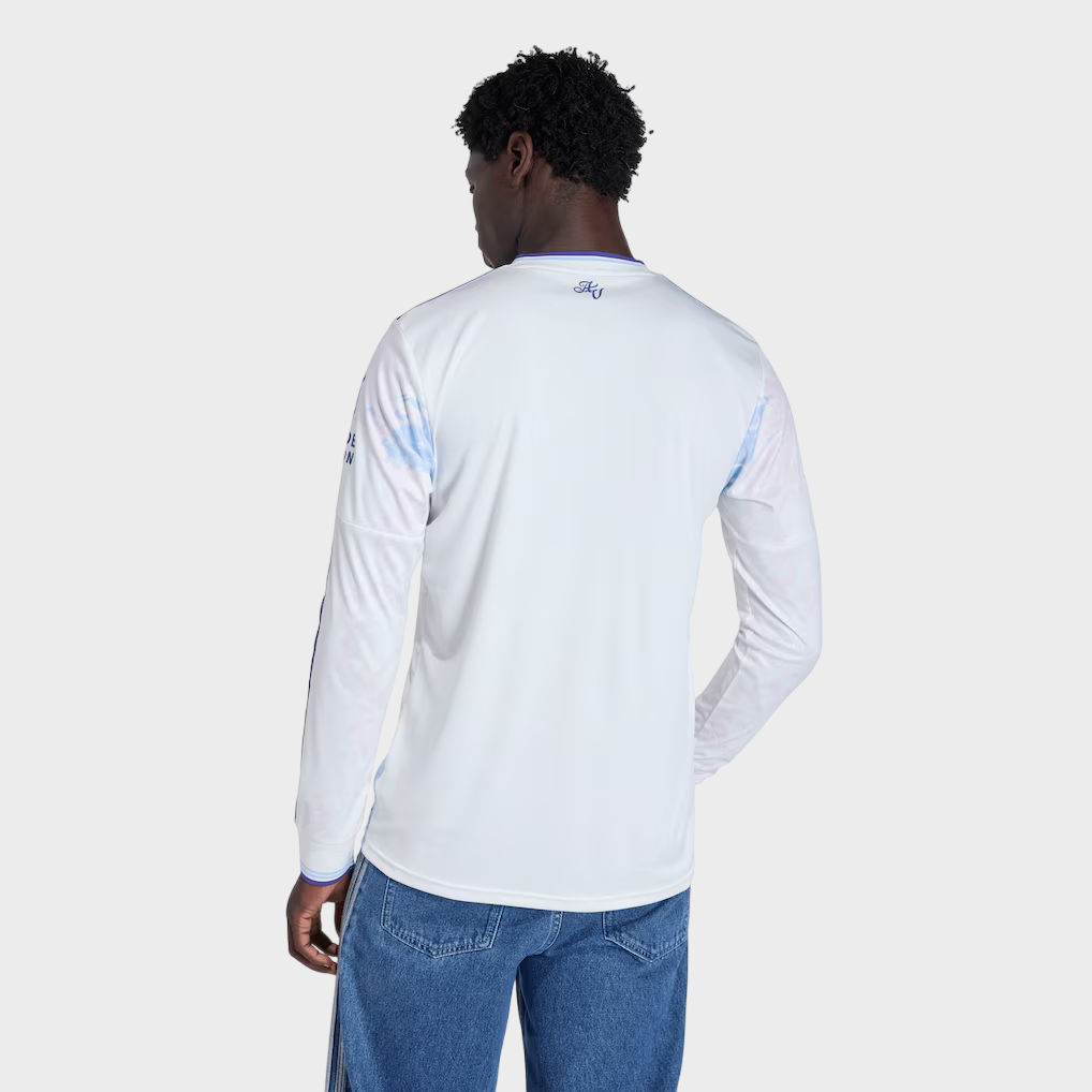 Camisa Manga Longa Aston Villa III 25/26 Torcedor Adidas Masculina Branco