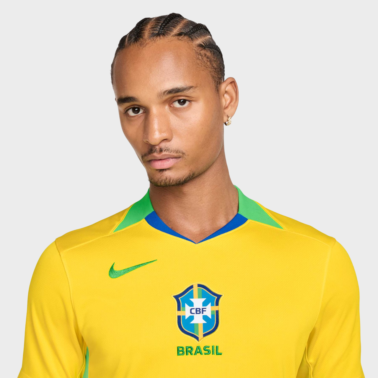 Camisa Brasil I 25/26 Torcedor Nike Masculina Amarela