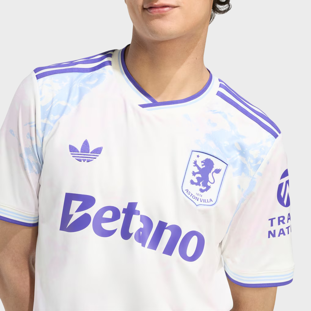 Camisa Aston Villa III 25/26 Torcedor Adidas Masculina Branco