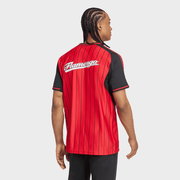 Camisa Flamengo US 2025 Adidas Vermelho e Preto
