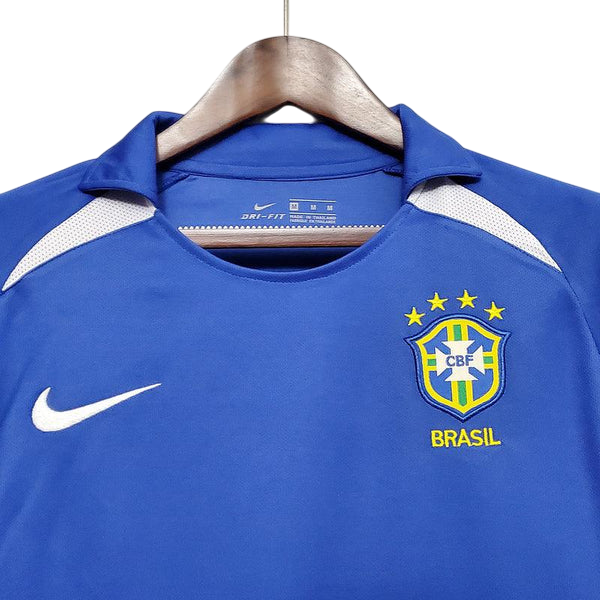 Camisa Retrô Brasil II 2002 Nike Azul