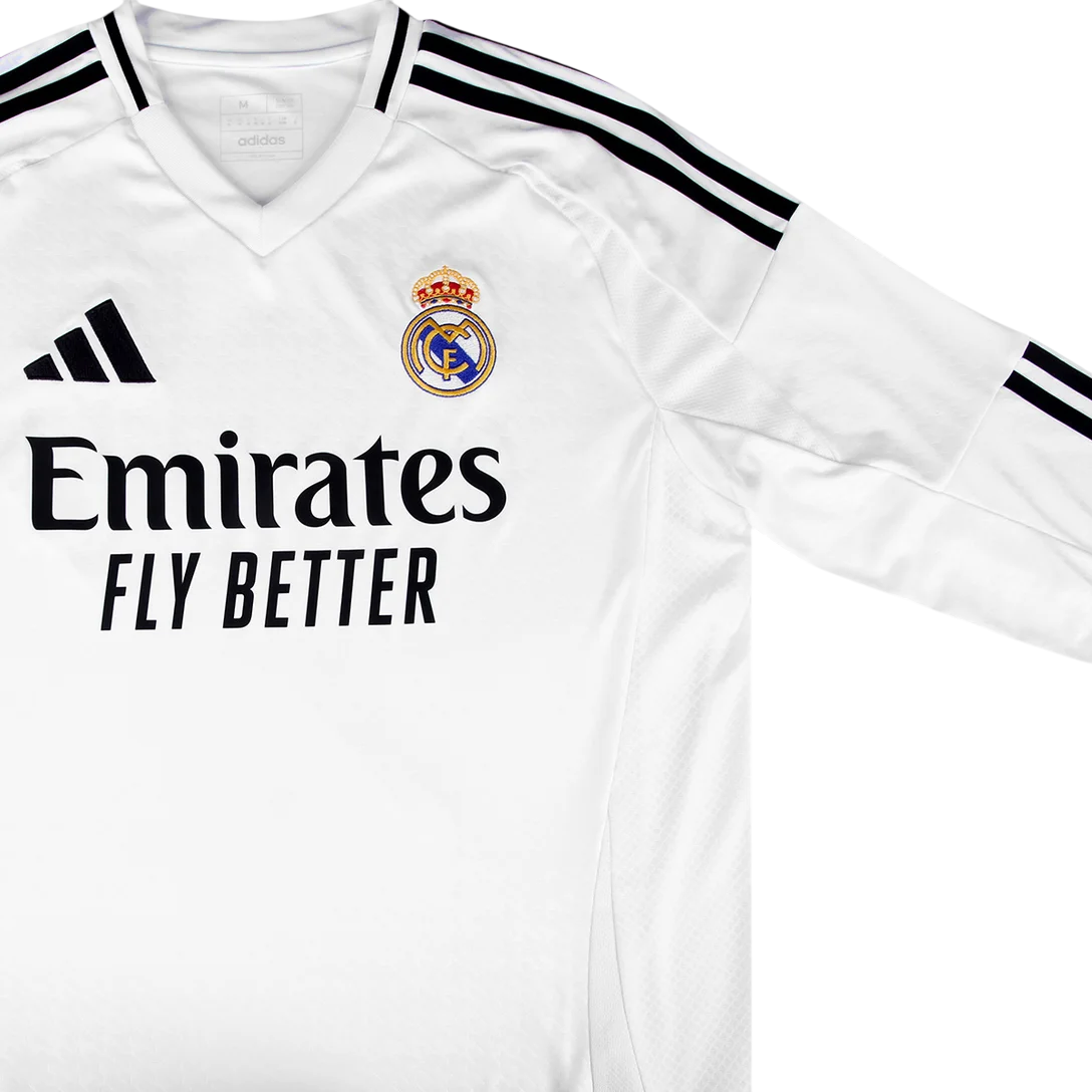 Camisa Manga Longa Real Madrid I 24/25 Torcedor Adidas Masculina