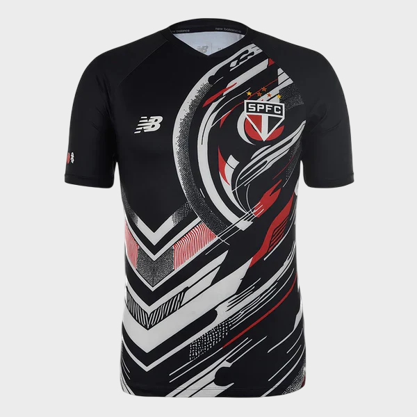 Camisa São Paulo Pré Jogo 25/26 Torcedor Masculina Preto