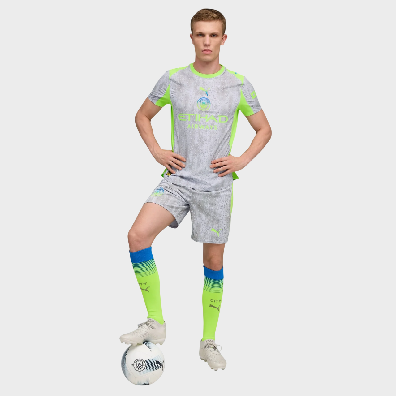 Camisa Manchester City III 25/26 Torcedor Puma Masculina Cinza