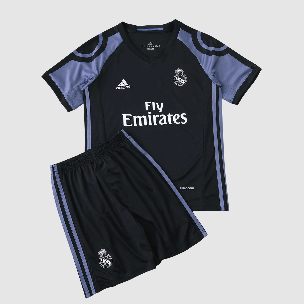 Conjunto Infantil Retrô Real Madrid III 16/17