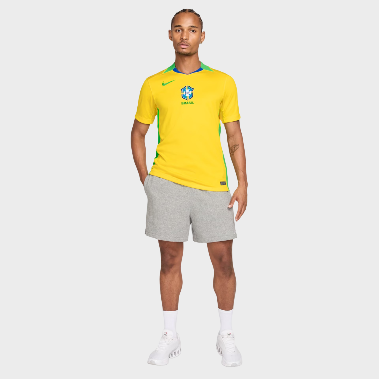 Camisa Brasil I 25/26 Torcedor Nike Masculina Amarela