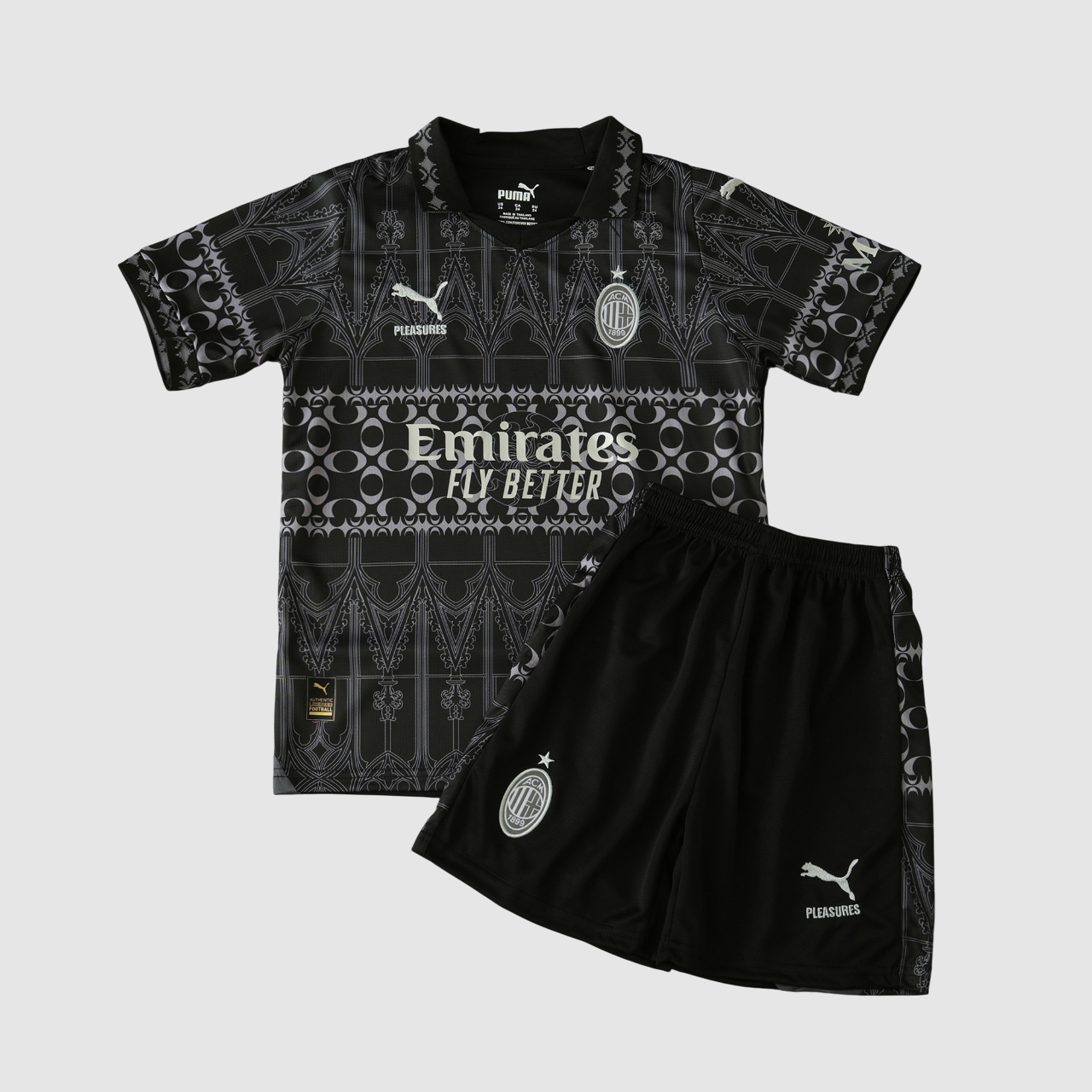 Conjunto Infantil Milan Pleasures Preta 24/25