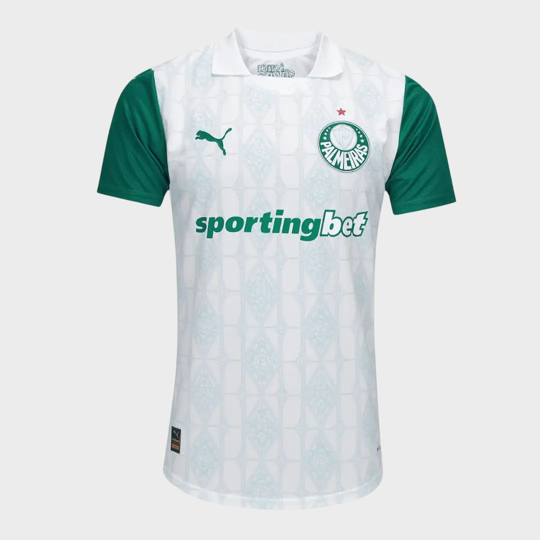 Camisa Palmeiras II 25/26 Jogador Masculina Branco