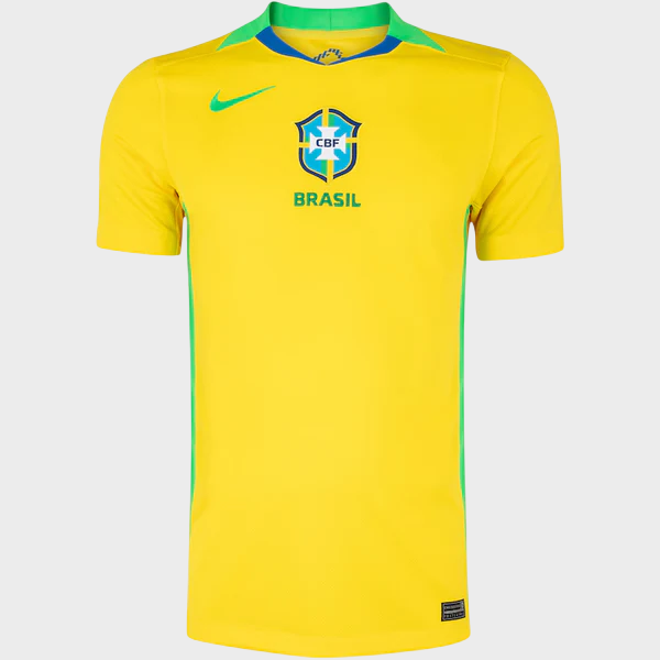 Camisa Brasil I 25/26 Torcedor Nike Masculina Amarela