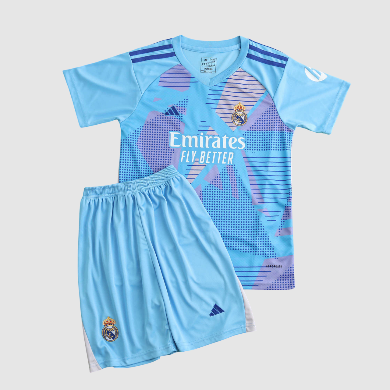 Conjunto Infantil Real Madrid Goleiro 24/25