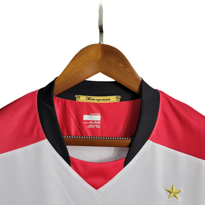 Camisa Retrô Flamengo II 2008/2009 Branco e Vermelho