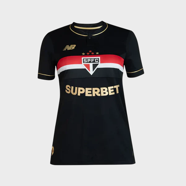 Camisa São Paulo III 25/26 Feminina Preto