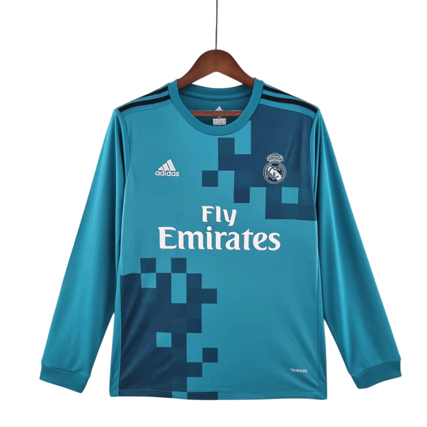 Camisa Retrô Manga Longa Real Madrid III 2017/2018