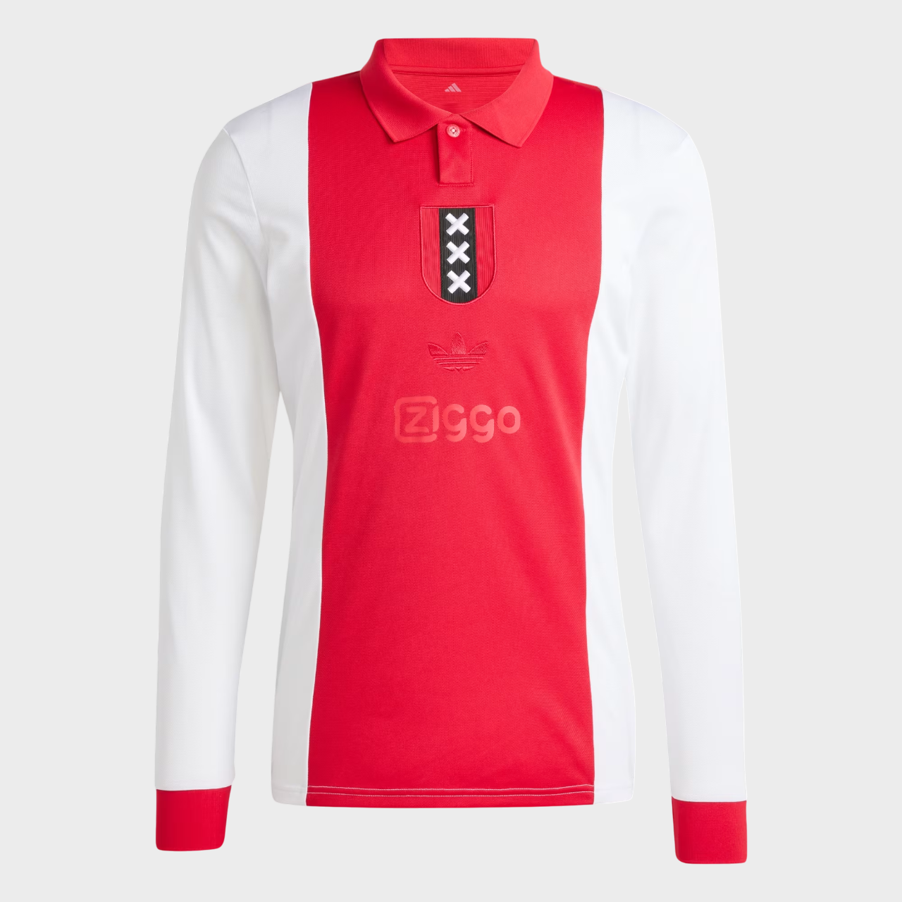 Camisa Manga Longa Ajax 25/26 Especial 125 anos Vermelho e Branco