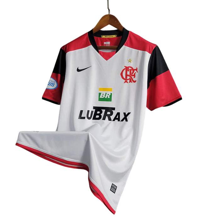 Camisa Retrô Flamengo II 2008/2009 Branco e Vermelho