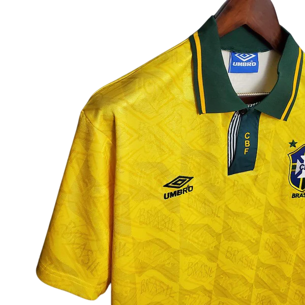Camisa Retrô Brasil I 1991/1993 Amarela