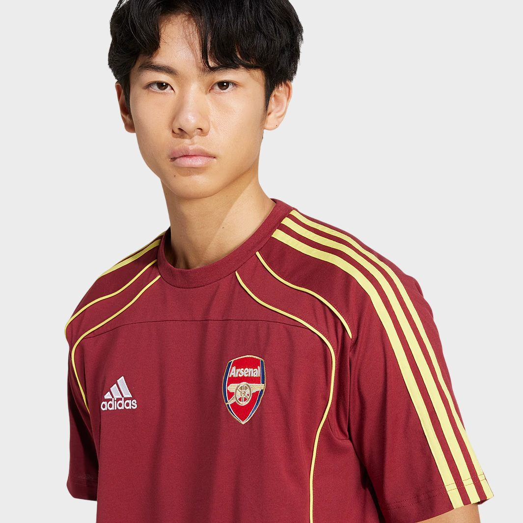 Camisa Arsenal Terrace Icons 25/26 Torcedor Adidas Mascilina Vinho