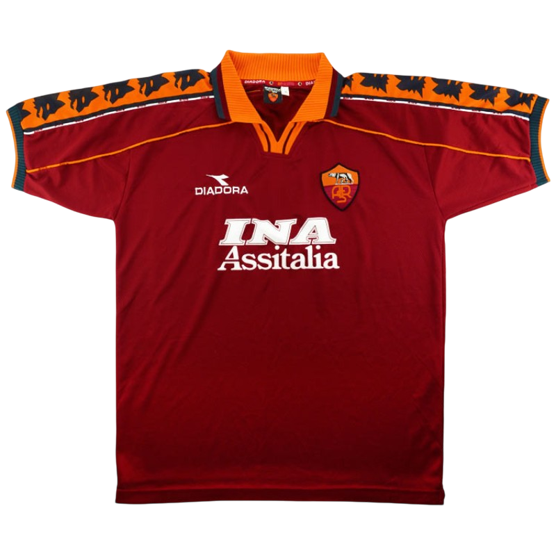 Camisa Retrô Roma I 1998/1999 Diadora Masculina