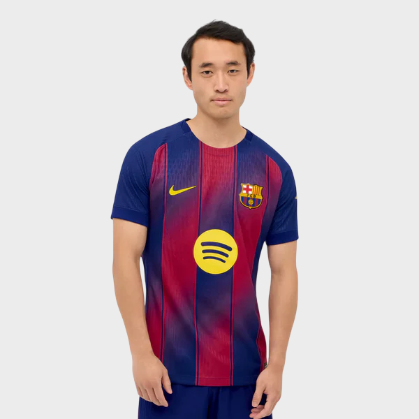 Camisa Barcelona I 25/26 Jogador Nike Masculina Azul e Grená
