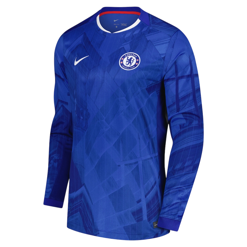 Camisa Manga Longa Chelsea I 25/26 Torcedor Nike Masculina Azul