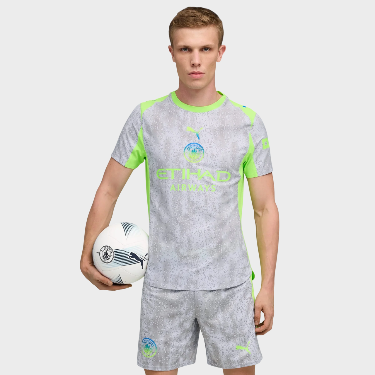 Camisa Manchester City III 25/26 Torcedor Puma Masculina Cinza