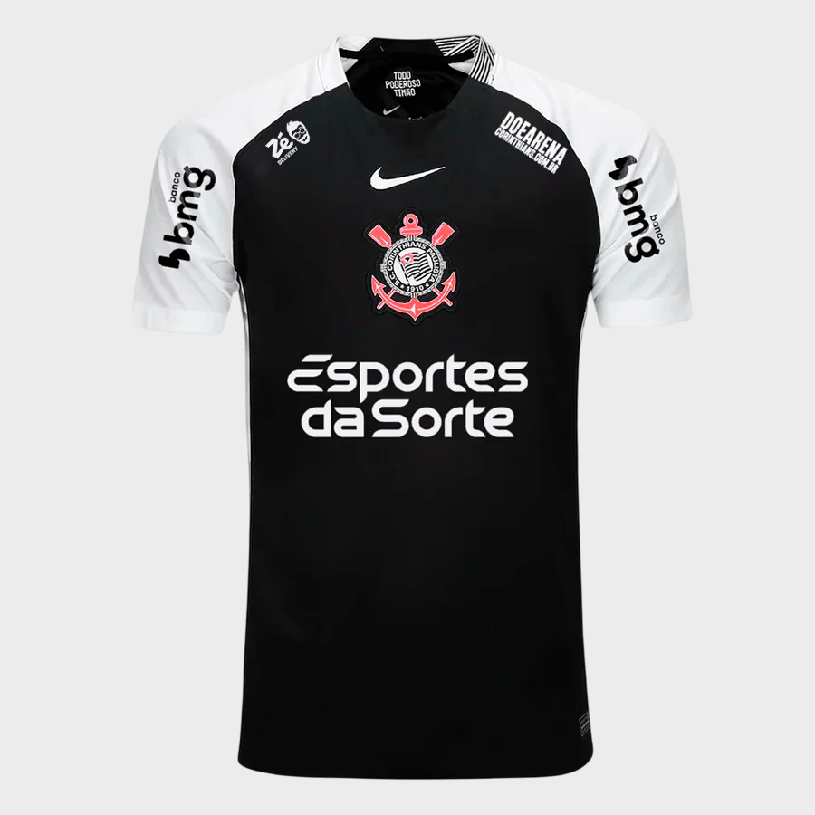 Camisa Corinthians II 25/26 Torcedor Masculina Patrocínios