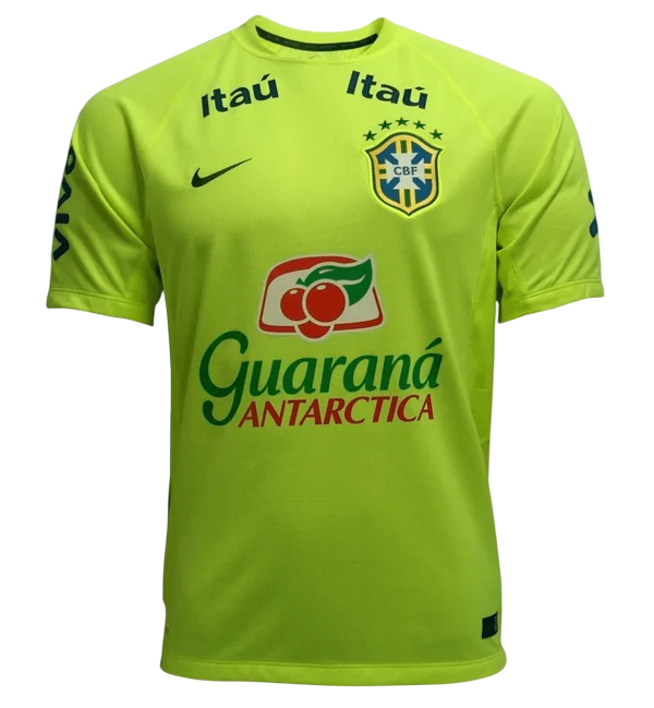 Camisa Brasil Treino Nike Verde Fluorescente
