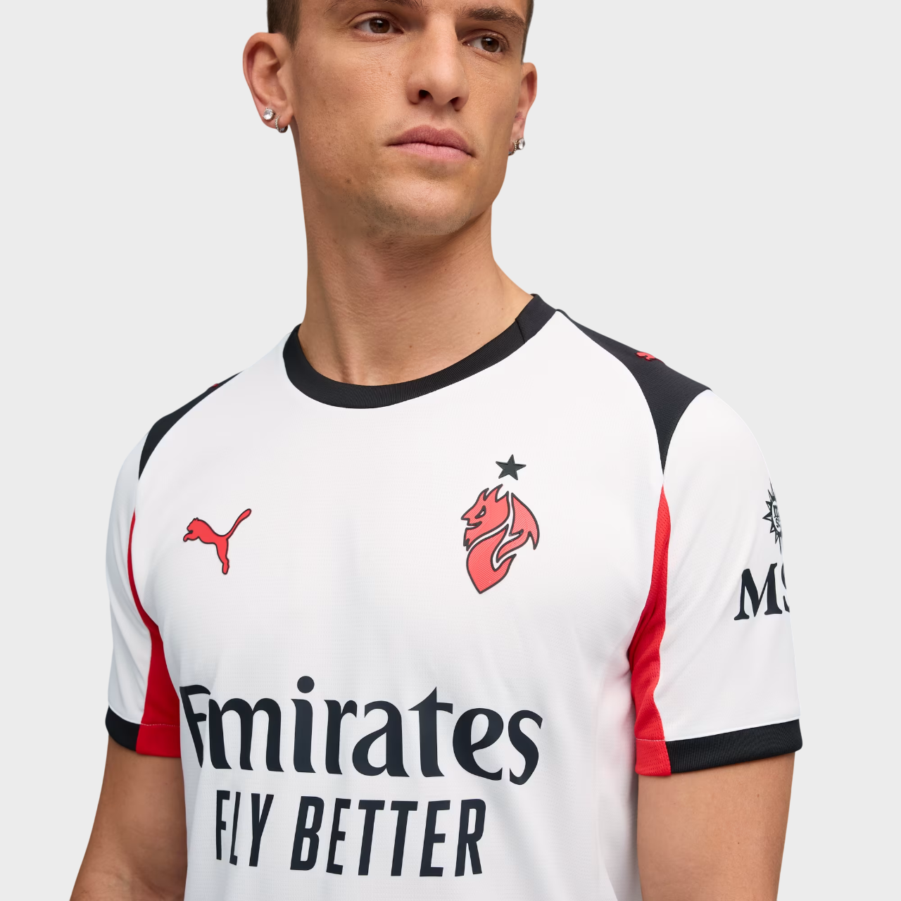 Camisa Milan II 25/26 Torcedor Puma Masculina Branco