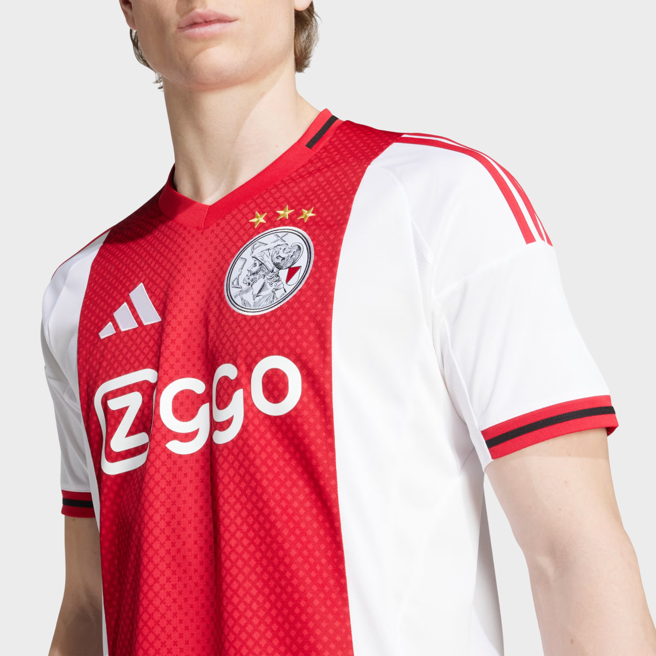 Camisa Ajax I 25/26 Torcedor adidas Masculina Vermelho e Branco