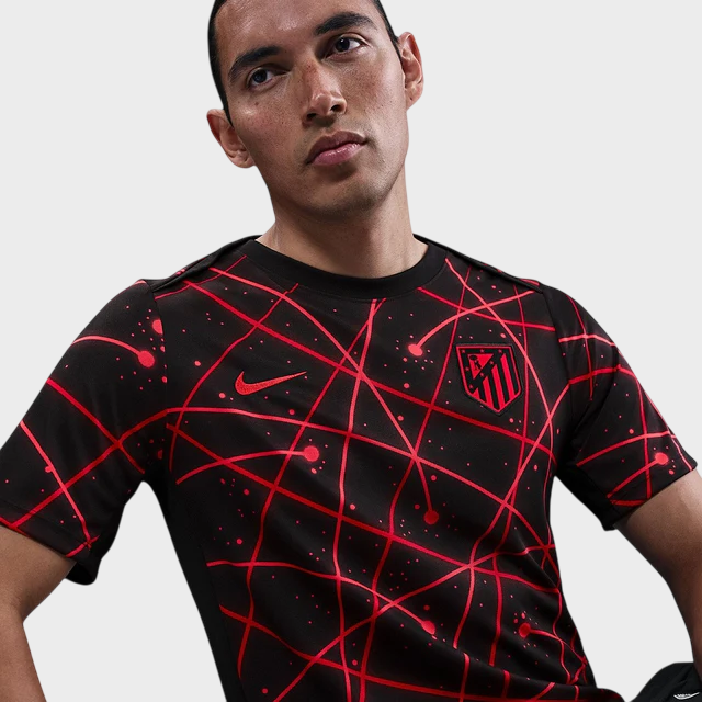 Camisa Atlético de Madrid Pré-Jogo 25/26 Torcedor Nike Masculina Vermelho