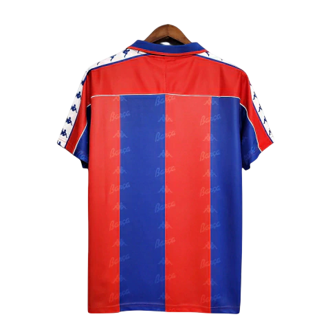 Camisa Retrô Barcelona I 1992/1995 Kappa Azul e Grená