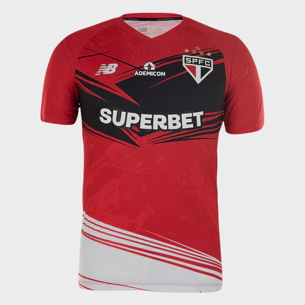 Camisa São Paulo Goleiro 25/26 Masculina Vermelho e Preto