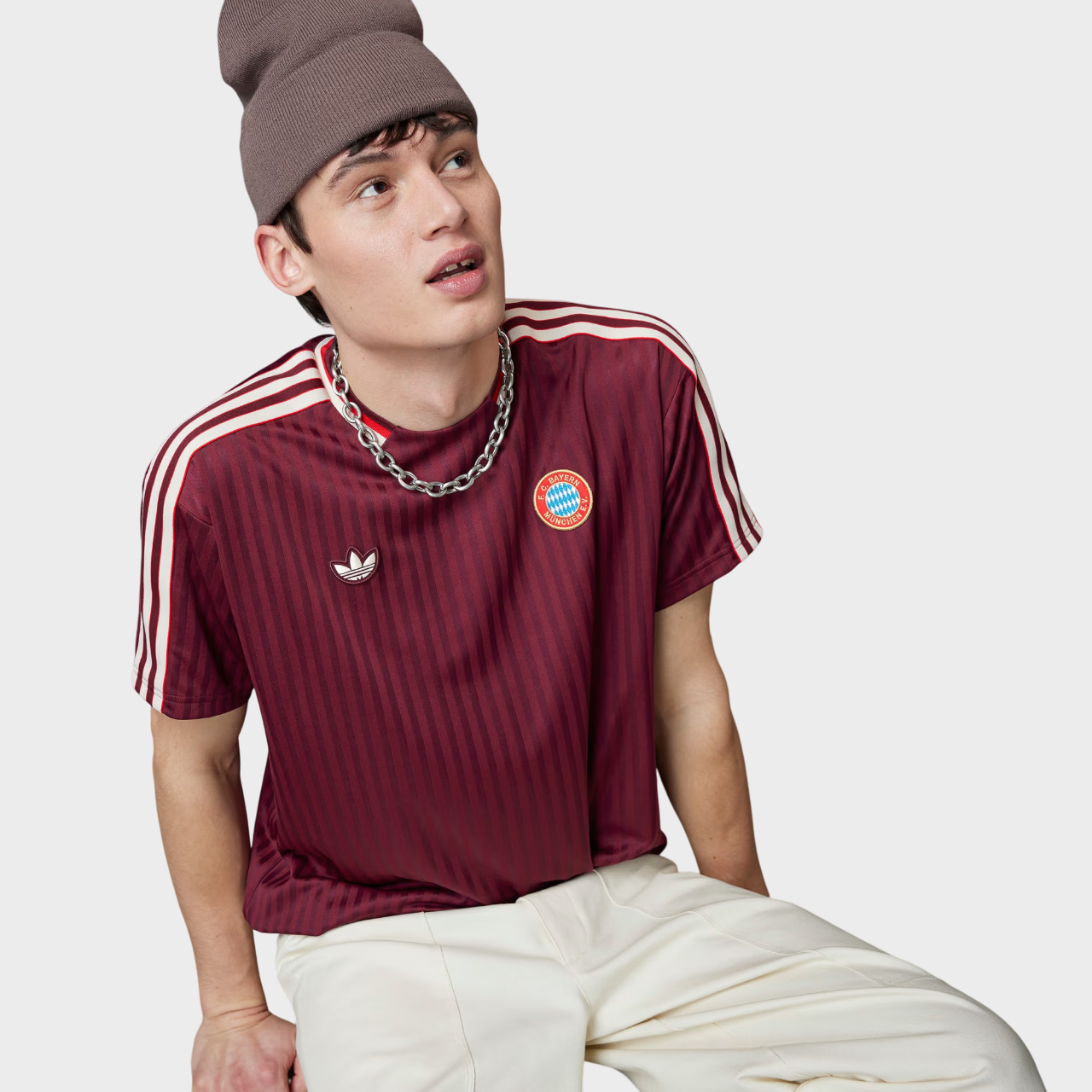 Camisa Bayern de Munique Terrace Icons 25/26 Adidas Vermelho