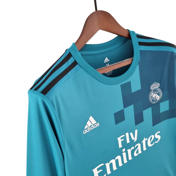 Camisa Retrô Manga Longa Real Madrid III 2017/2018
