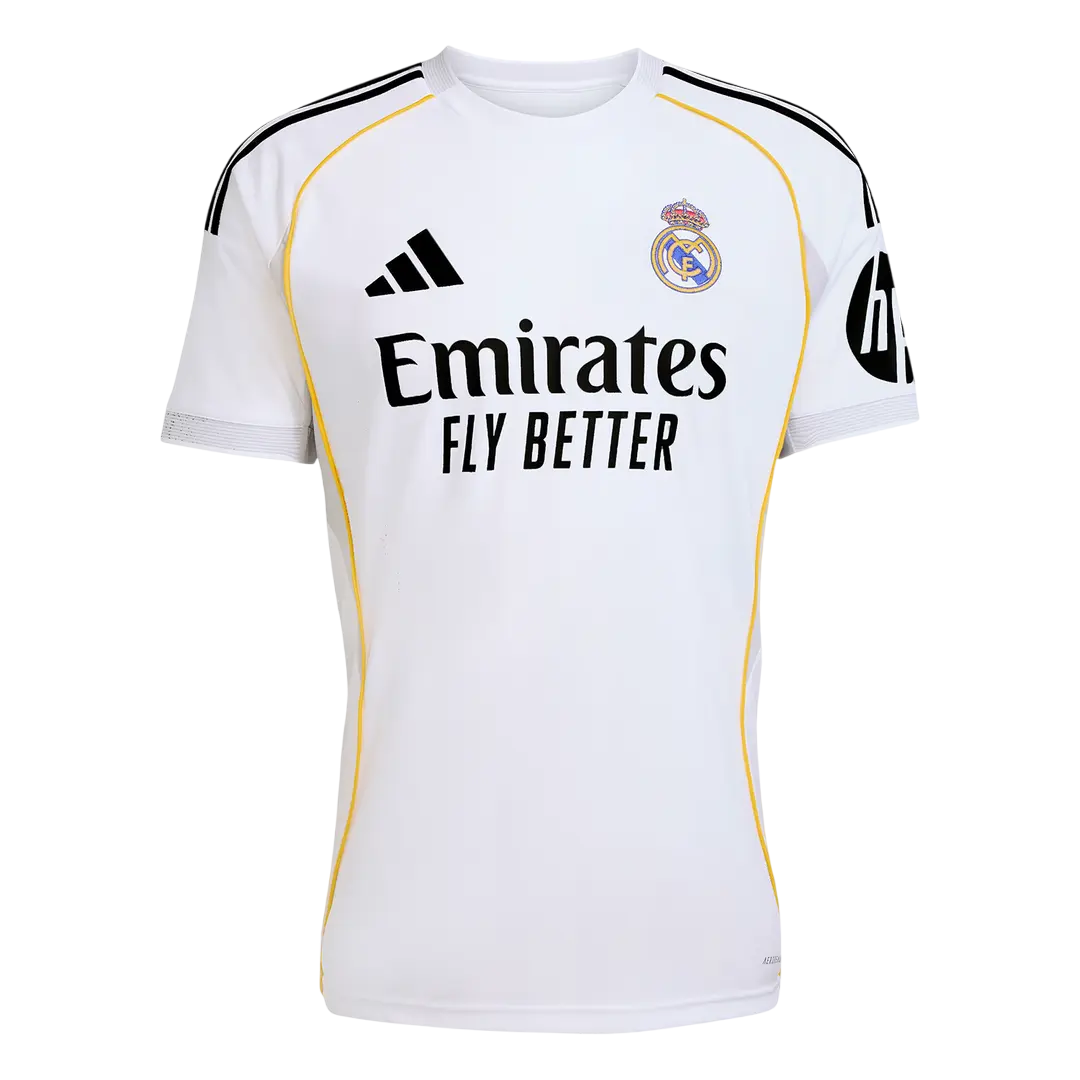 Camisa Real Madrid I 25/26 Torcedor Adidas Masculina Branco