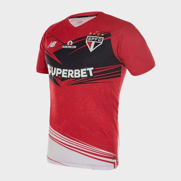 Camisa São Paulo Goleiro 25/26 Masculina Vermelho e Preto