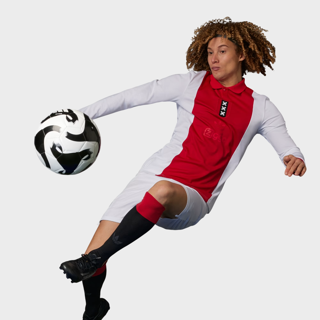 Camisa Manga Longa Ajax 25/26 Especial 125 anos Vermelho e Branco