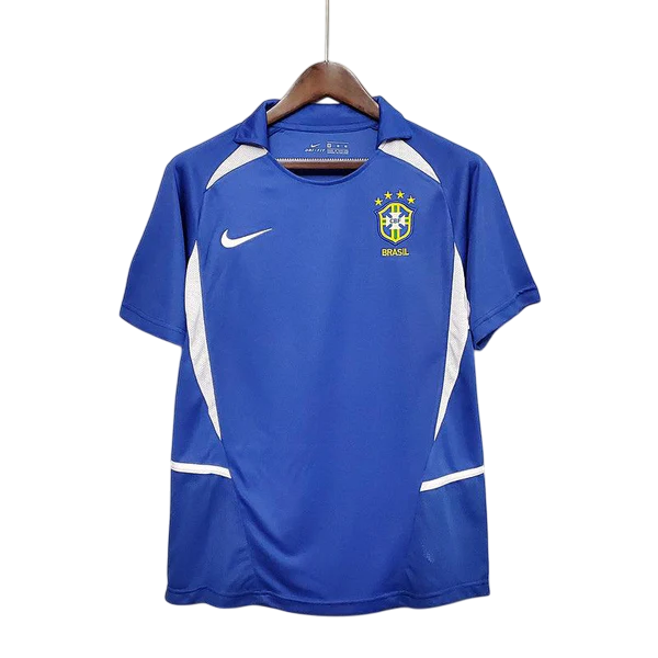 Camisa Retrô Brasil II 2002 Nike Azul