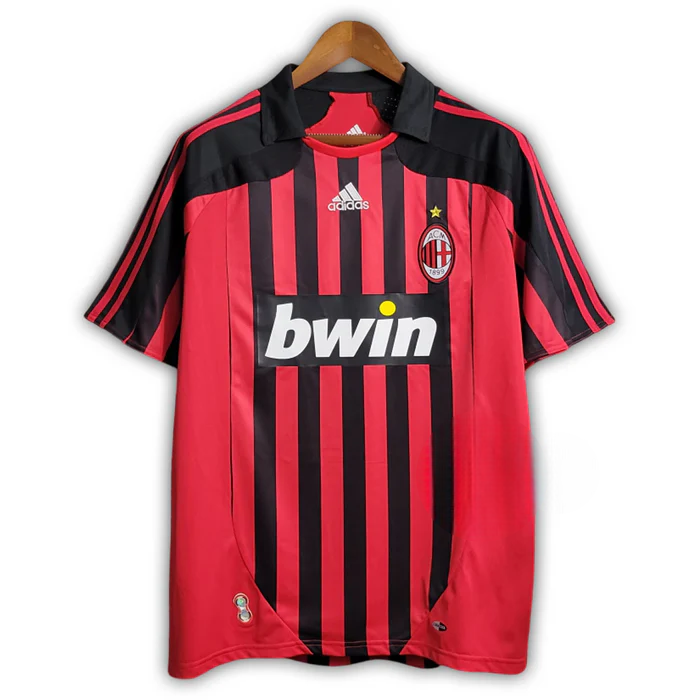 Camisa Retrô Milan I 2007/2008 Adidas Masculina