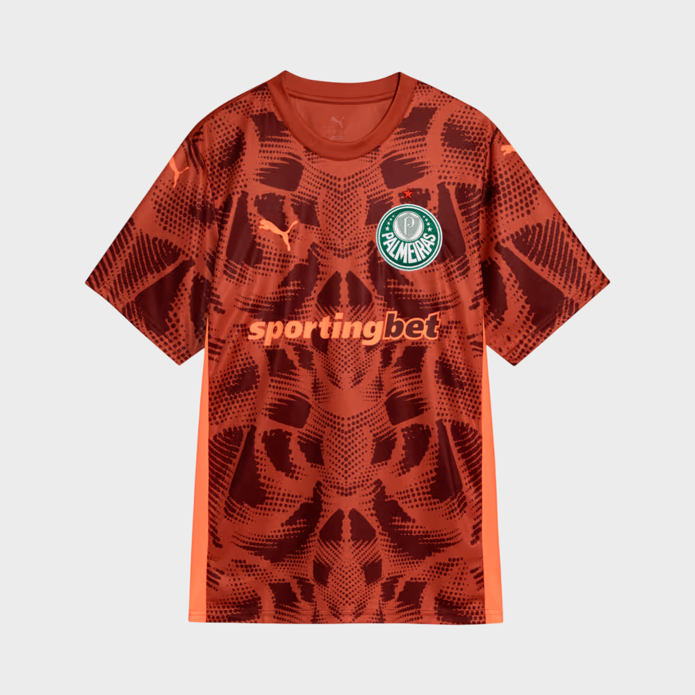 Camisa Palmeiras II Goleiro 25/26 Torcedor Puma Vermelha