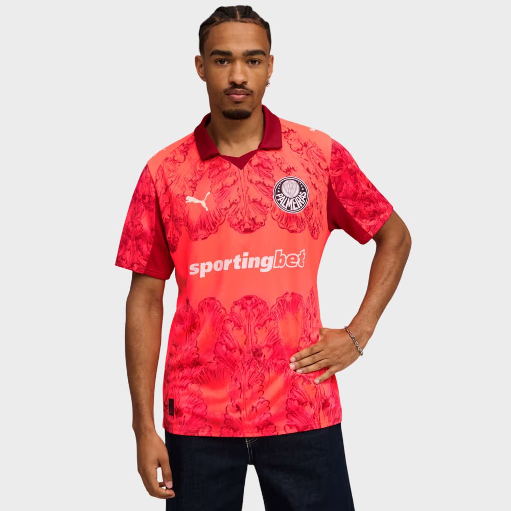 Camisa Palmeiras x KidSuper 25/26 Torcedor Masculina Vermelha