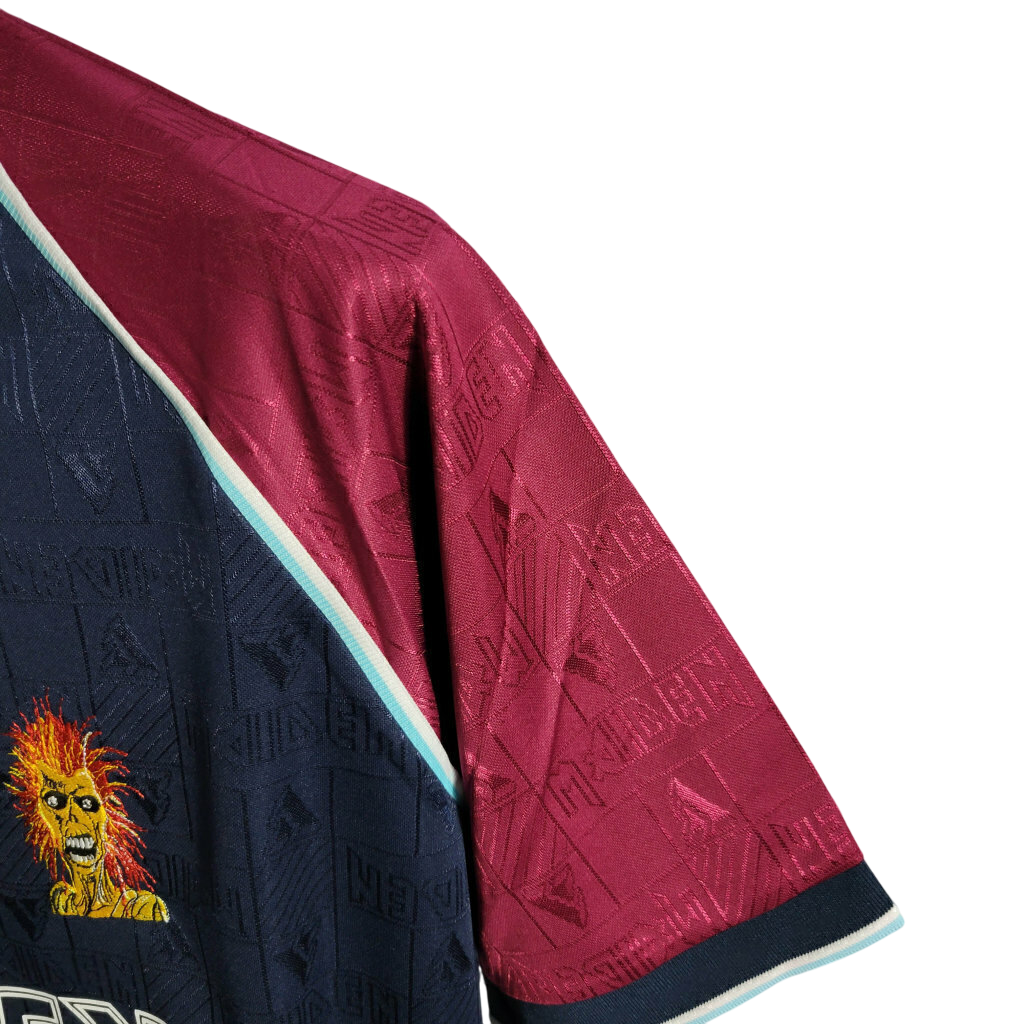 Camisa Retrô West Ham 1997 Iron Maiden Azul
