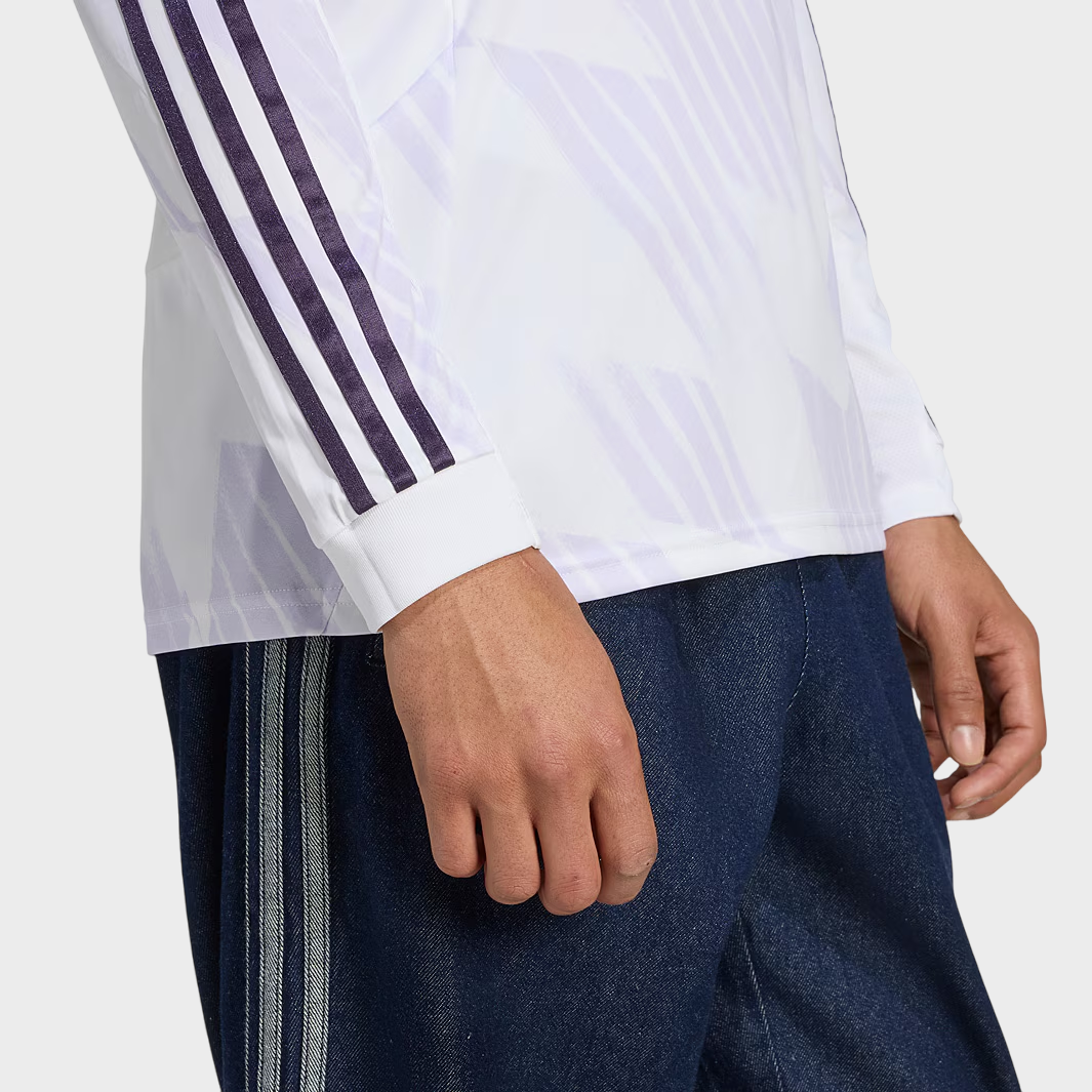 Camisa Manga Longa Manchester United II 25/26 Torcedor Adidas Masculina Branco