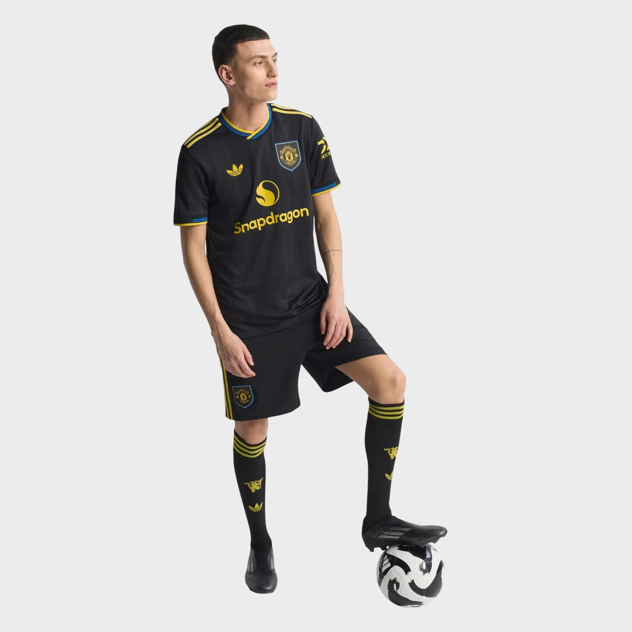 Camisa Manchester United III 25/26 Torcedor Adidas Masculina Preto