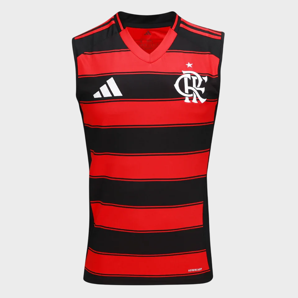 Camisa Regata Flamengo I 25/26 Vermelho e Preto