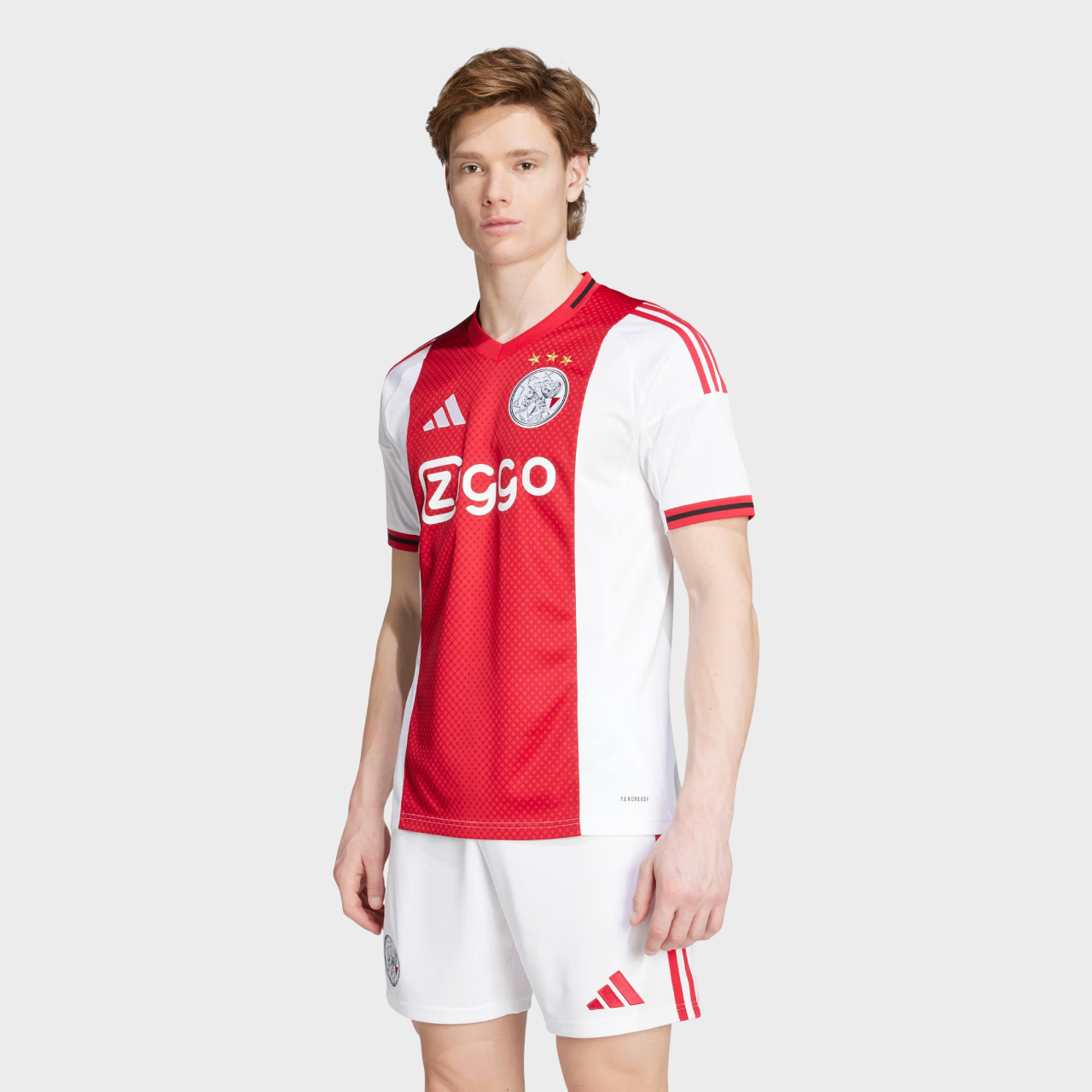 Camisa Ajax I 25/26 Torcedor adidas Masculina Vermelho e Branco