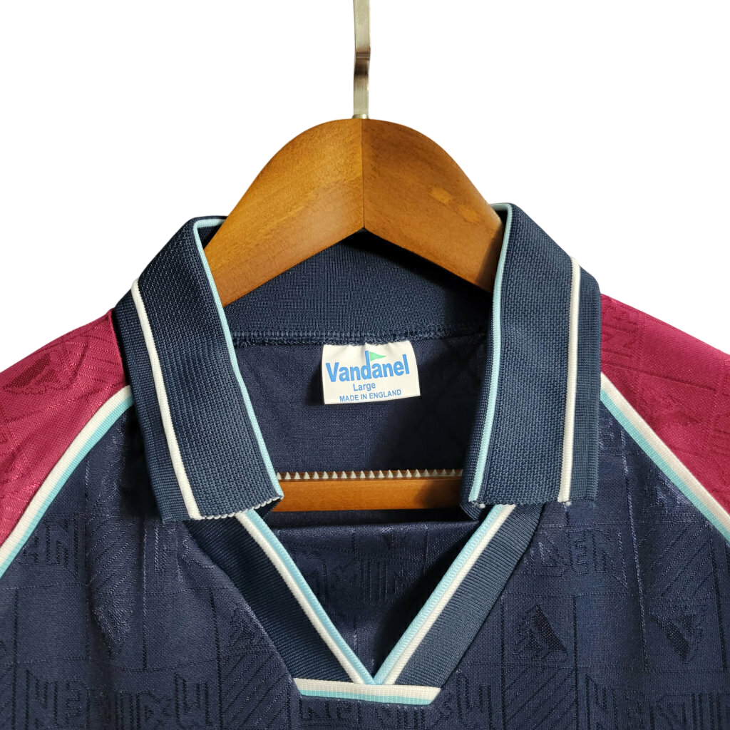 Camisa Retrô West Ham 1997 Iron Maiden Azul
