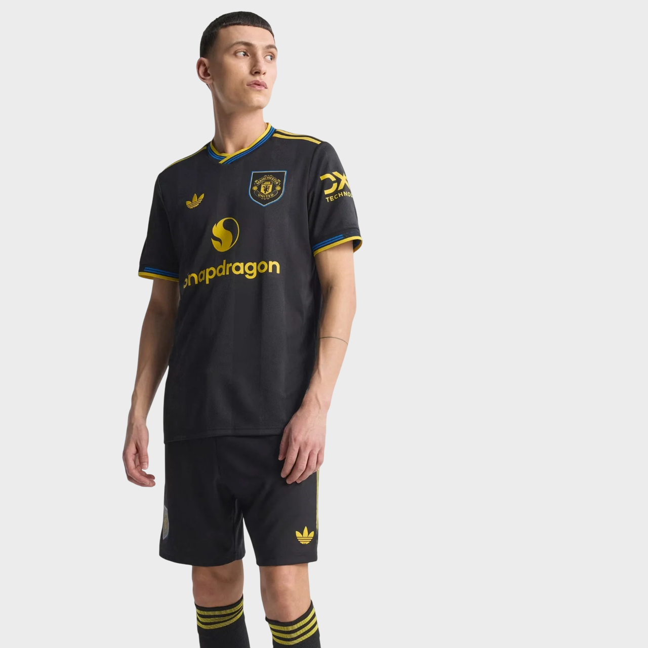 Camisa Manchester United III 25/26 Torcedor Adidas Masculina Preto