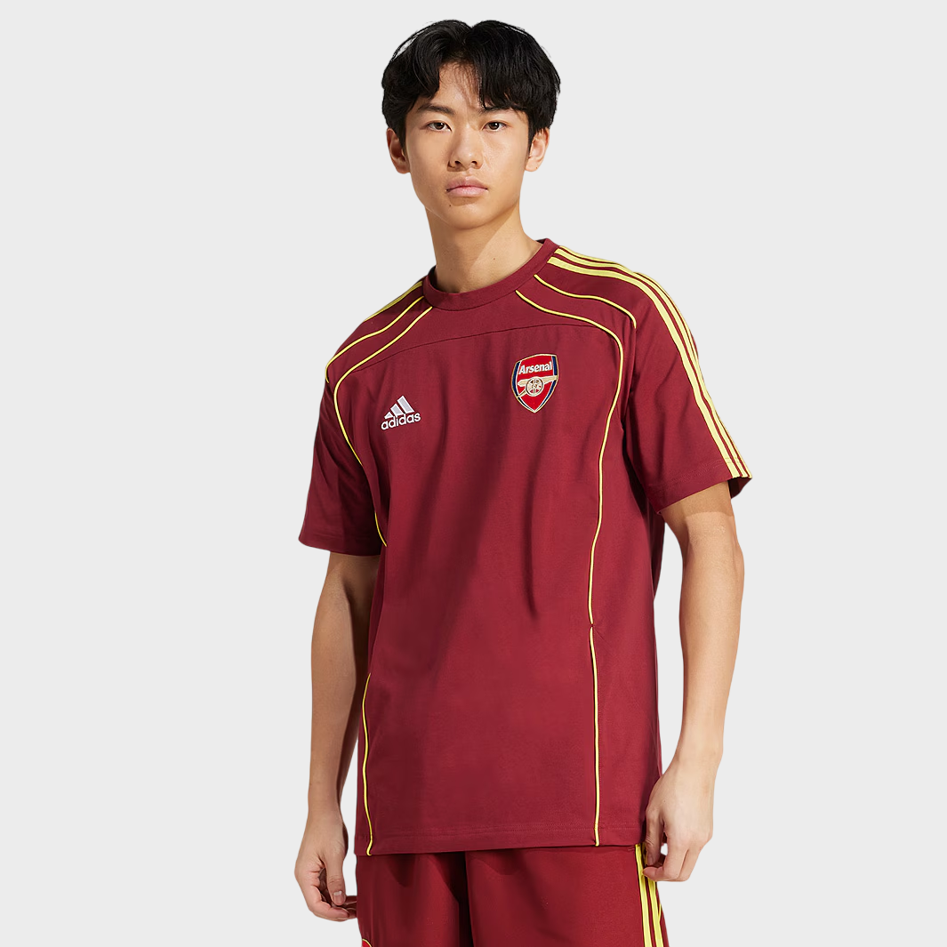 Camisa Arsenal Terrace Icons 25/26 Torcedor Adidas Mascilina Vinho