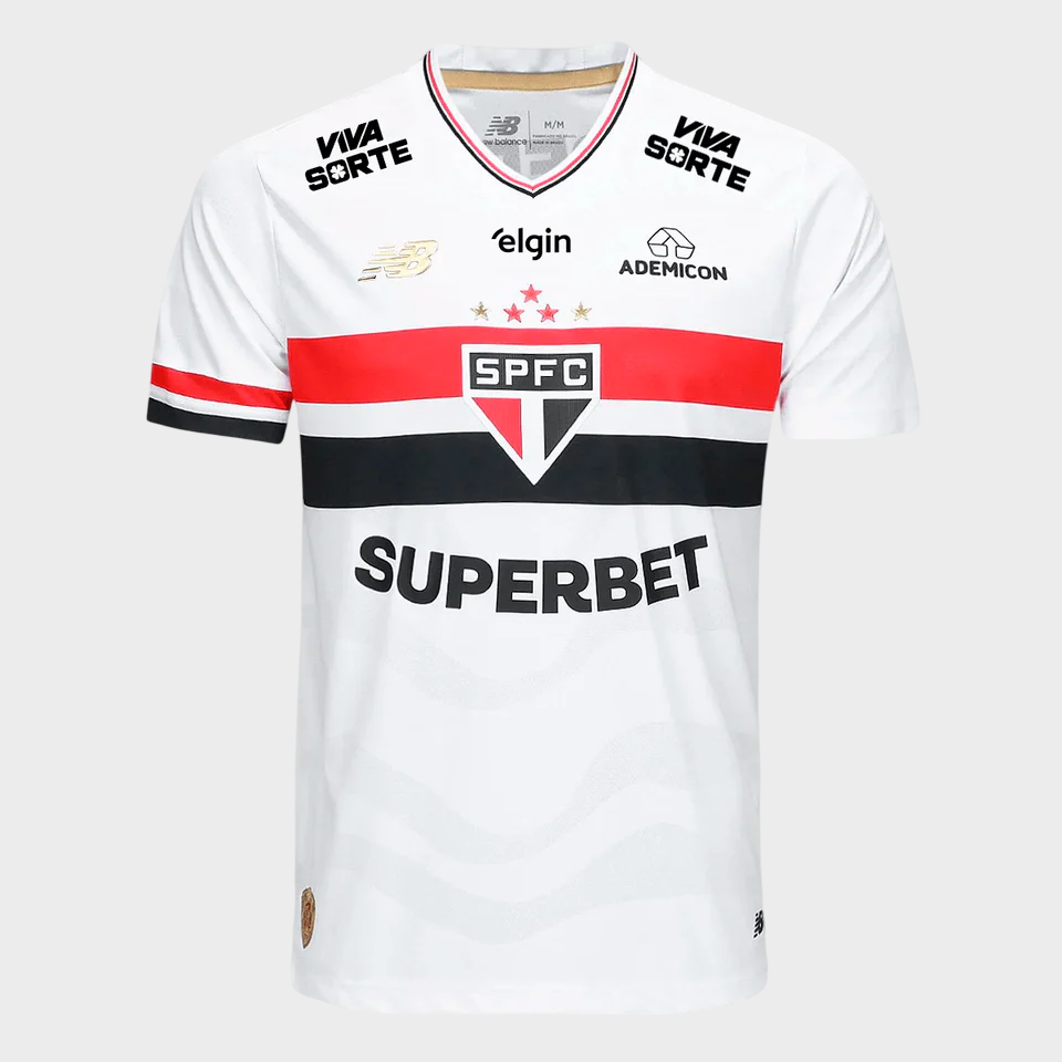 Camisa São Paulo I 25/26 Torcedor Masculina Patrocínios